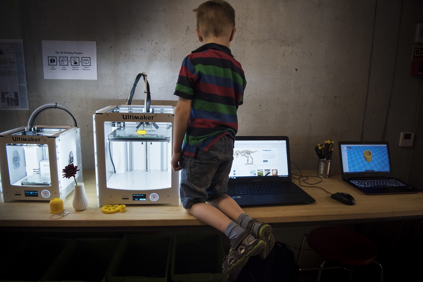 Gutt som 3D-printer